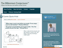 Tablet Screenshot of millenniumconjectures.com